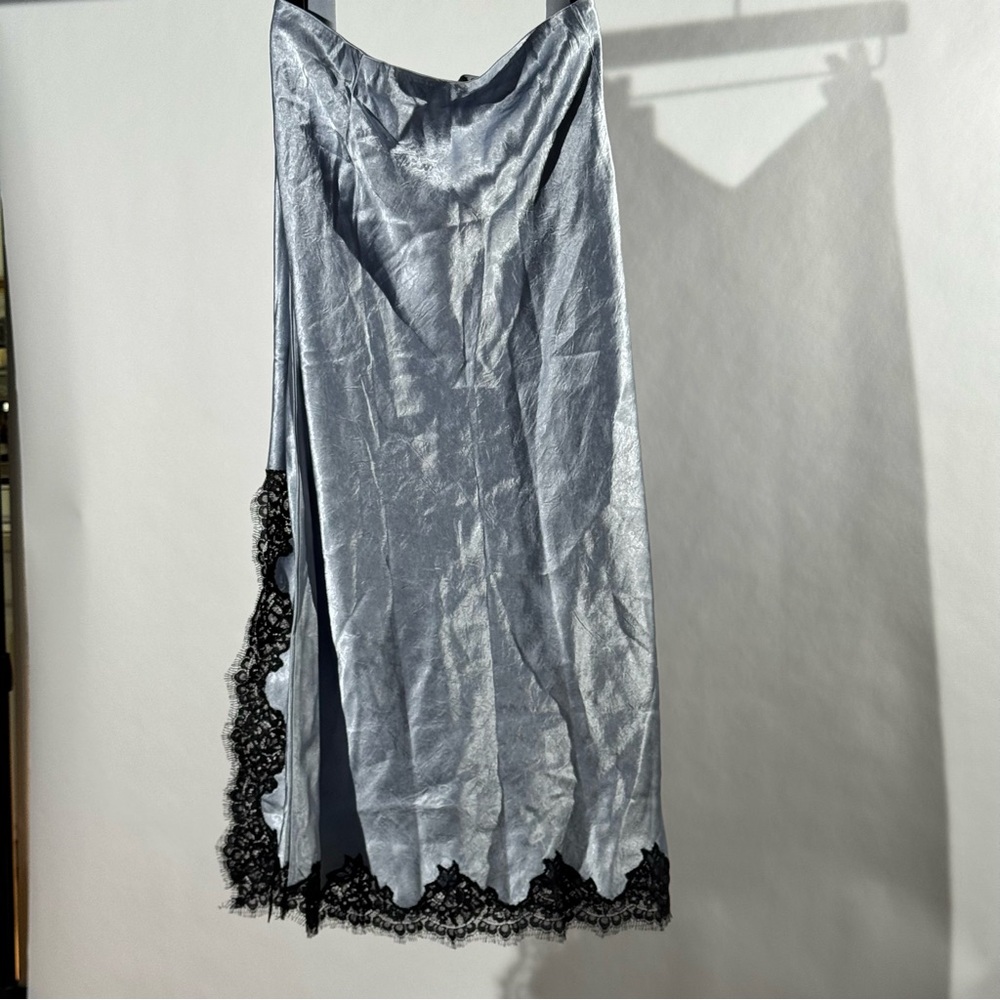 J. Crew Shimmering Silver Skirt - Picture 3 of 3